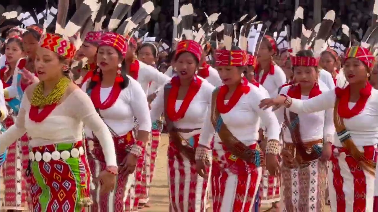 700s Wancho Women Mega Dance On Golden Jubilee Oriah Festival 2025 At HQ. Longding