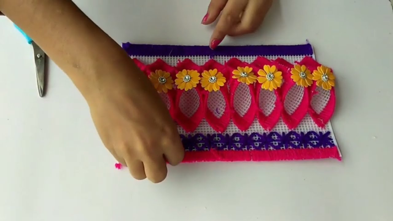 #LATEST FLOWER POT CRAFT MAKING WITH PLASTIC NET\\#उन और प्लास्टिक नेट से बनाये सुन्दर गुलदस्ता\\