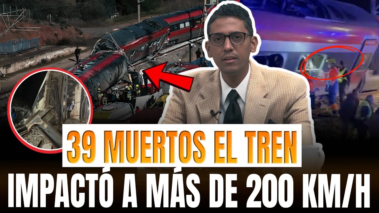 ¡HORROR EN ESPAÑA! 39 MUERTOS POR CHOQUE DE TRENES DE ALTA VELOCIDAD