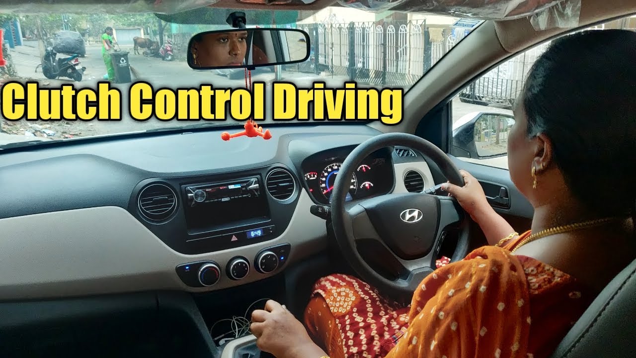 Bumper To Bumper Traffic Drive in Car | Clutch Control Driving Lesson | City Car Trainers