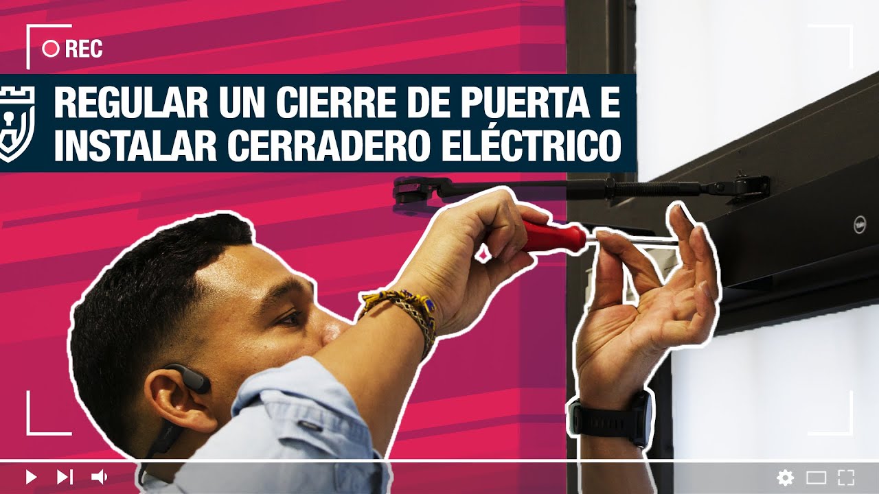 ⚠️Cómo Regular un (Muelle) de PUERTA e INSTALAR un cerradero Eléctrico⚠️