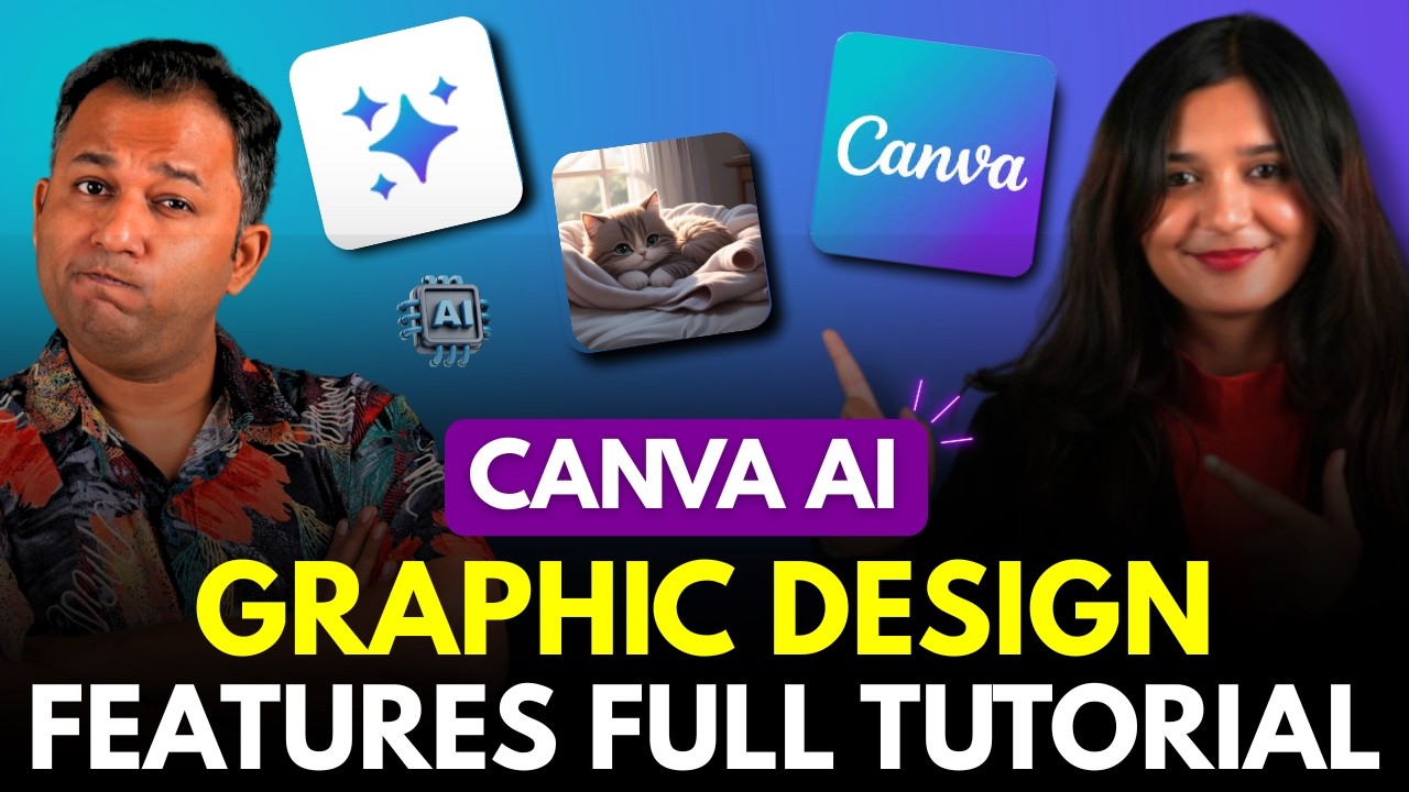 Canva AI Features For Graphic Design in Hindi - Canva AI Image, Logo, Thumbnail, Code Generator