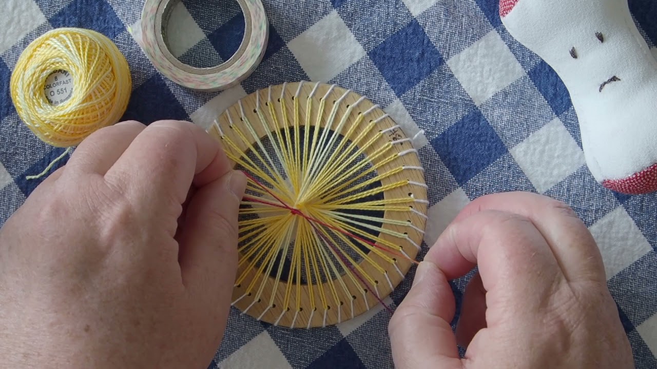 05 Teneriffe Lace: how to warp a loom with holes