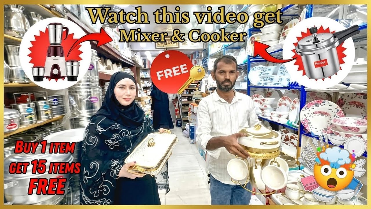 Discount Crockery Store in Shivajinagar Bangalore@Bangalorekiyoutuber 
