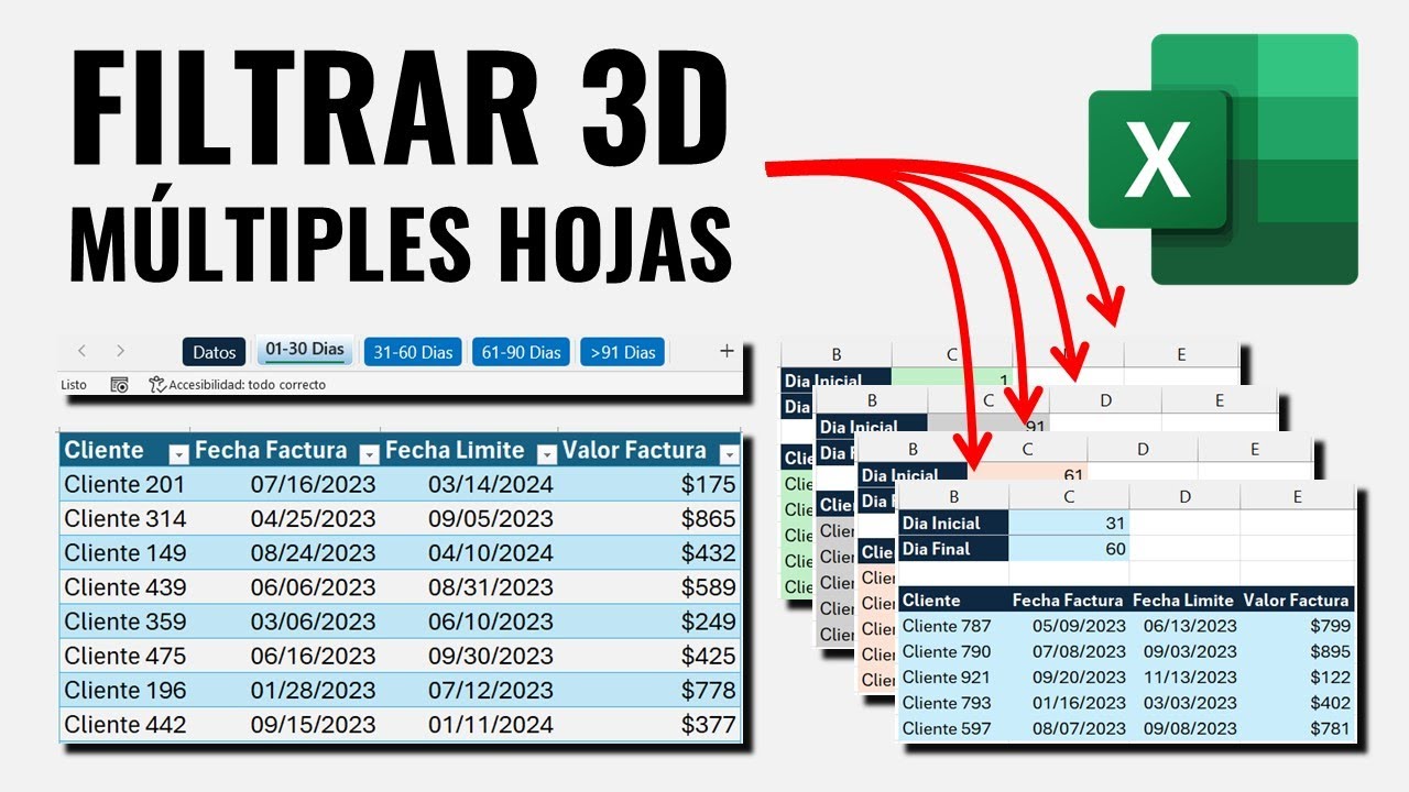 Cómo FILTRAR una Tabla en Múltiples Hojas de Excel al mismo Tiempo