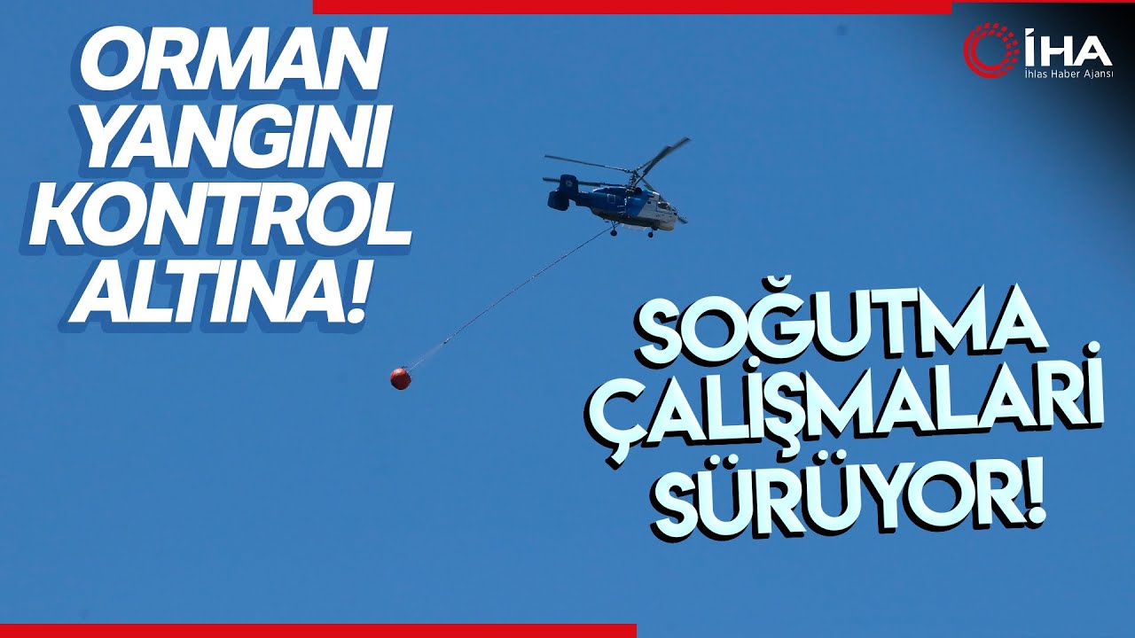 Hatay Belen'deki Orman Yangınında Soğutma Çalışmaları Sürüyor