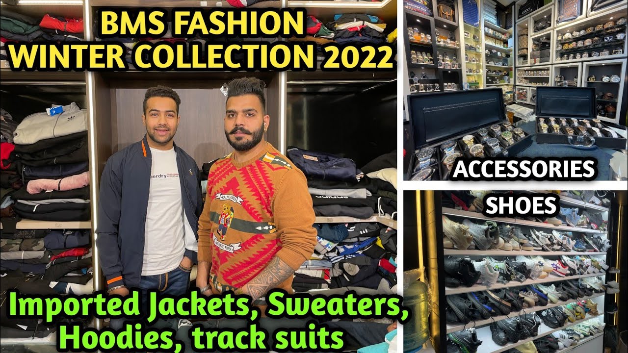 BMS Fashion Jalandhar Winter Clothing Collection 2022 🥶👔 | Imported Jackets, Sweaters, Shoes🔥 | 🇨🇦🇺🇲