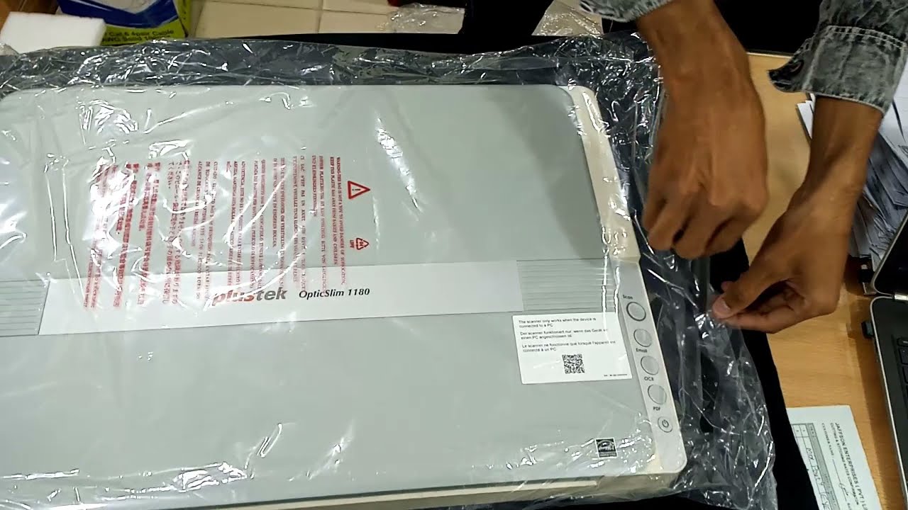 Plustek Opticslim A3 Flatbed Scanner Unboxing