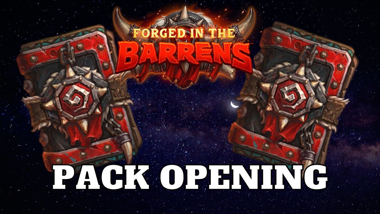 Hearthstone Forged in the Barrens Pack Opening