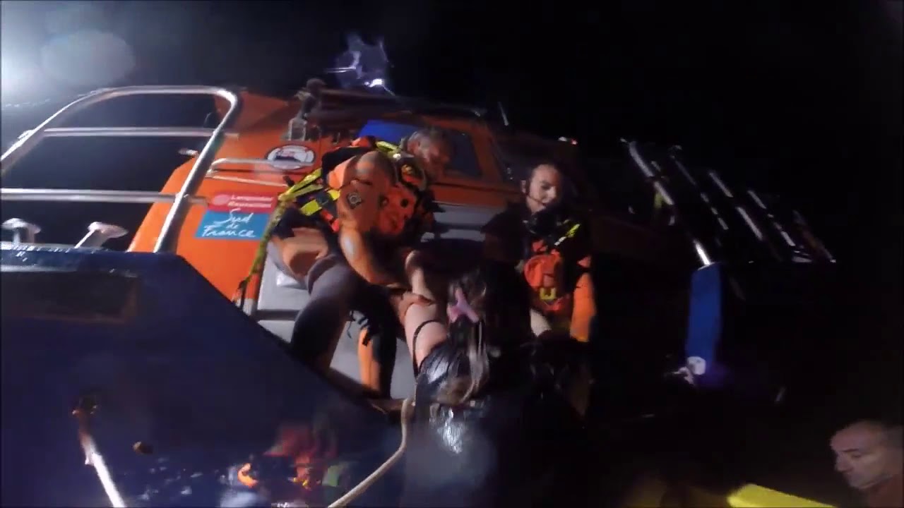 Sauvetage de 2 personnes à la mer par la SNSM Cap d'Agde