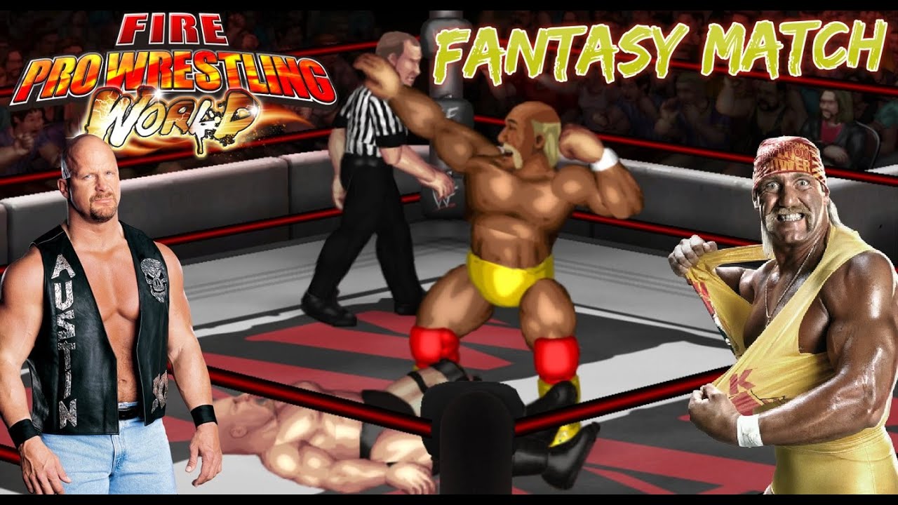 Fire Pro Wrestling World: Hulk Hogan (80's) vs. Stone Cold Steve Austin (Attitude Era) *Free-Cam*