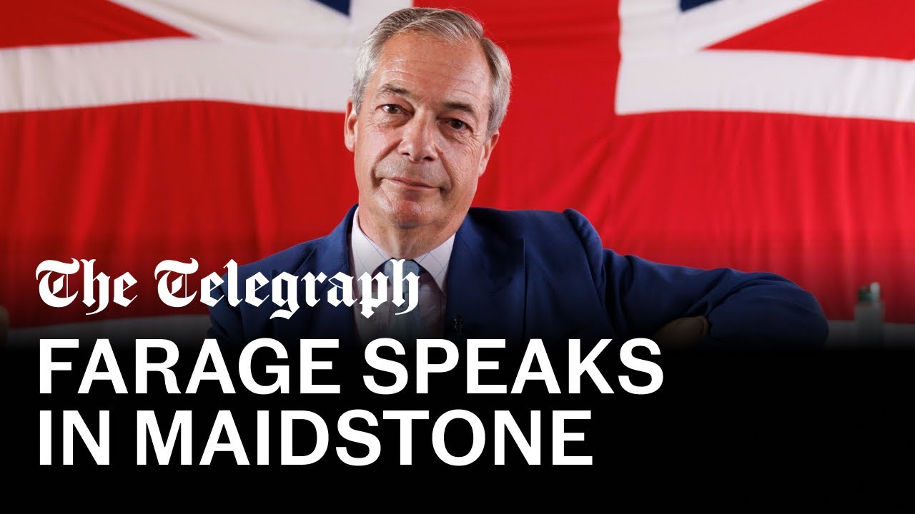 In full: Reform leader Nigel Farage gives speech in Maidstone
