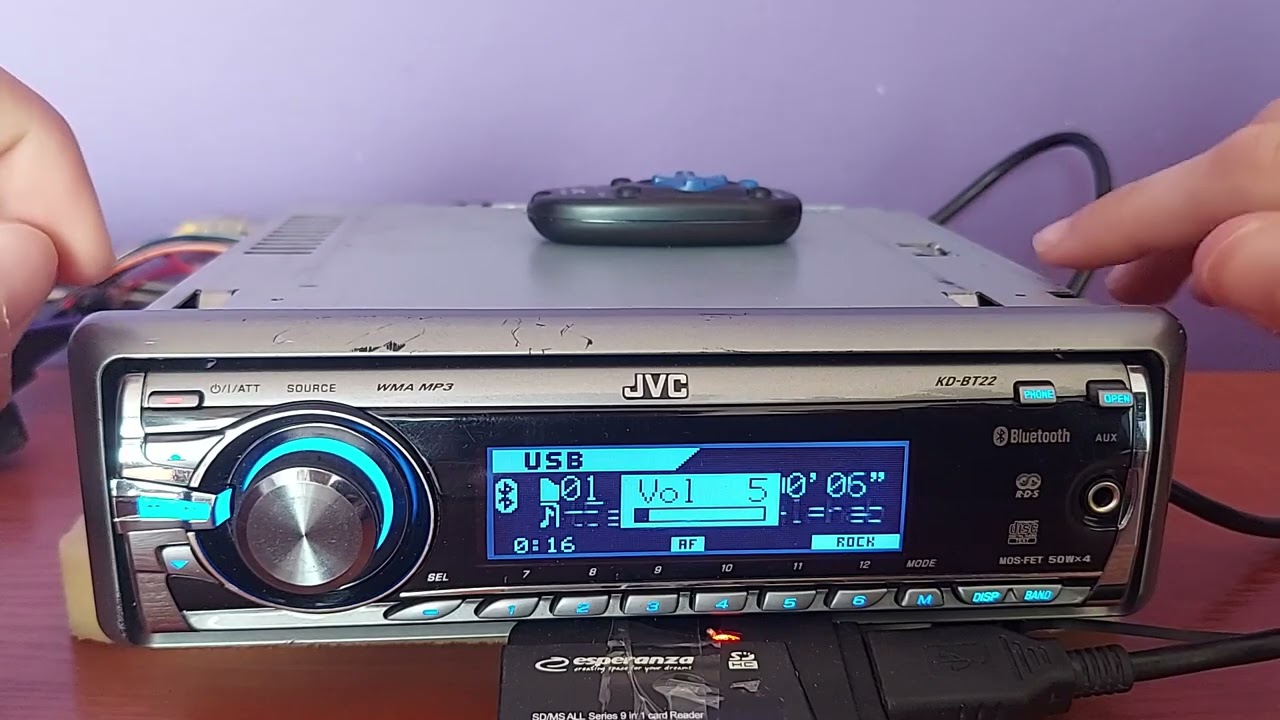 JVC KD BT22 - Bluetooth Połączenia┃USB┃AUX┃High End┃Oldschool