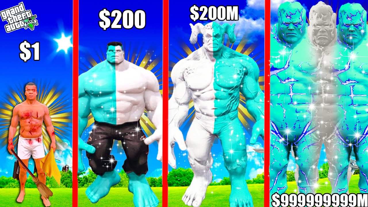 FRANKLIN Growing BIGGEST ALL FATHER WHITE GOD HULK In GTA 5!