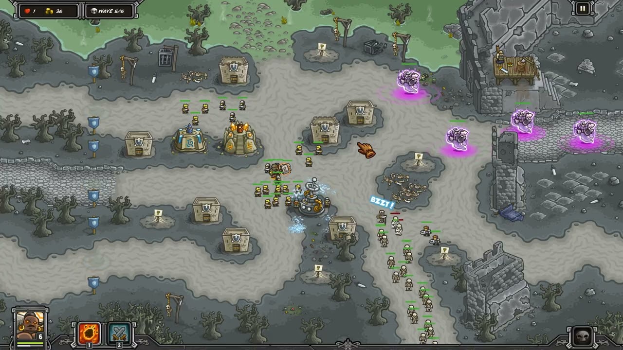 Kingdom Rush ⚔️ Замок Блэкберн 🏰 Прохождение на 100% в режиме «Героический ветеран»