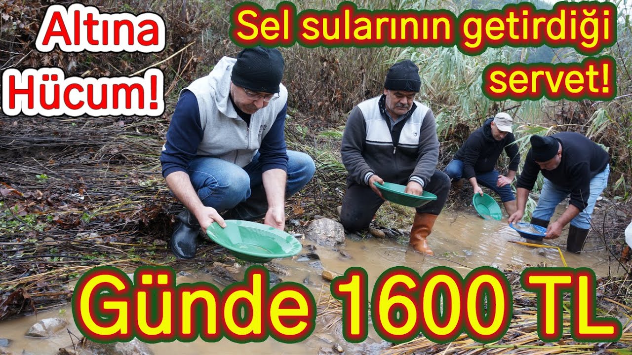 Sel sularıyla gelen servet: Altın