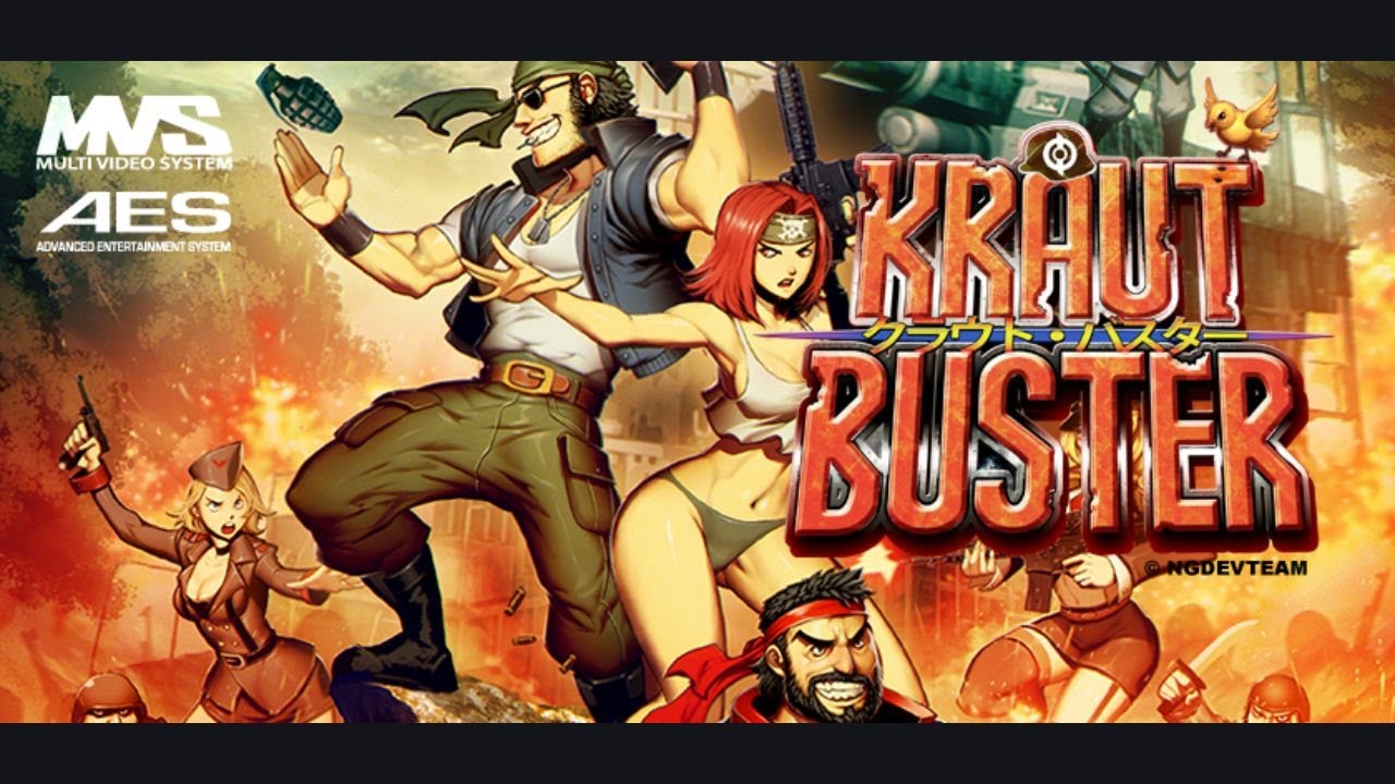 Kraut Buster ☀️ Walkthrough 2 Player Action 🚀 Neo Geo NGDEV #metalslug #krautbuster #gunlord