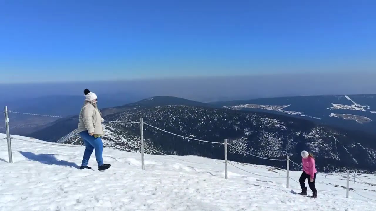 Snowy Sněžka Mountain (Czech-Polish Border) !!