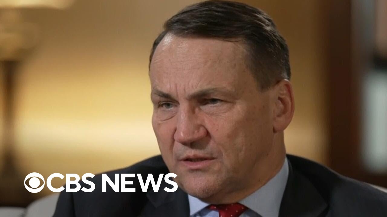 Polish Foreign Minister Radosław Sikorski says U.S. shouldn't trust Putin, discusses Epstein probe