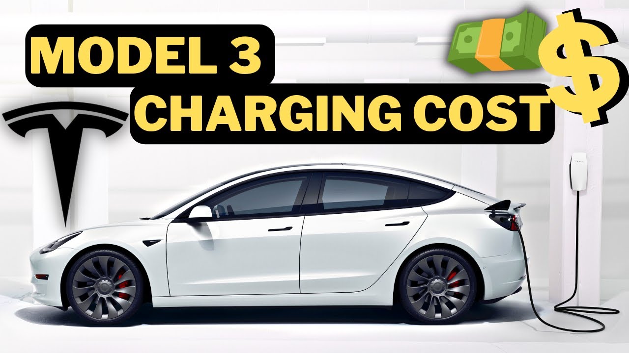 How much it Costs💰 to Charge a Tesla Model 3 at Home🏠👈🏻