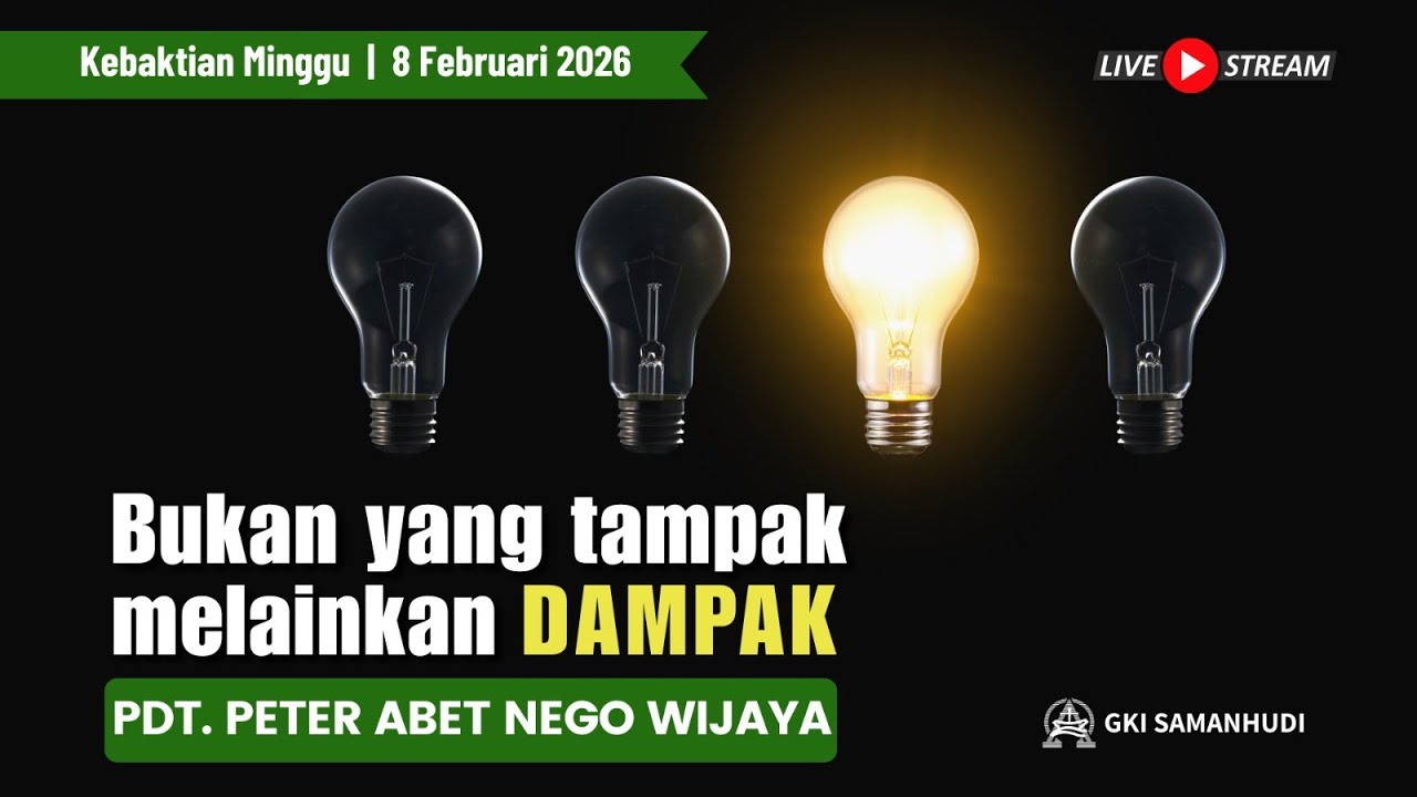 GKI Samanhudi - LIVE Streaming Kebaktian 2 - Sakramen Baptis Anak