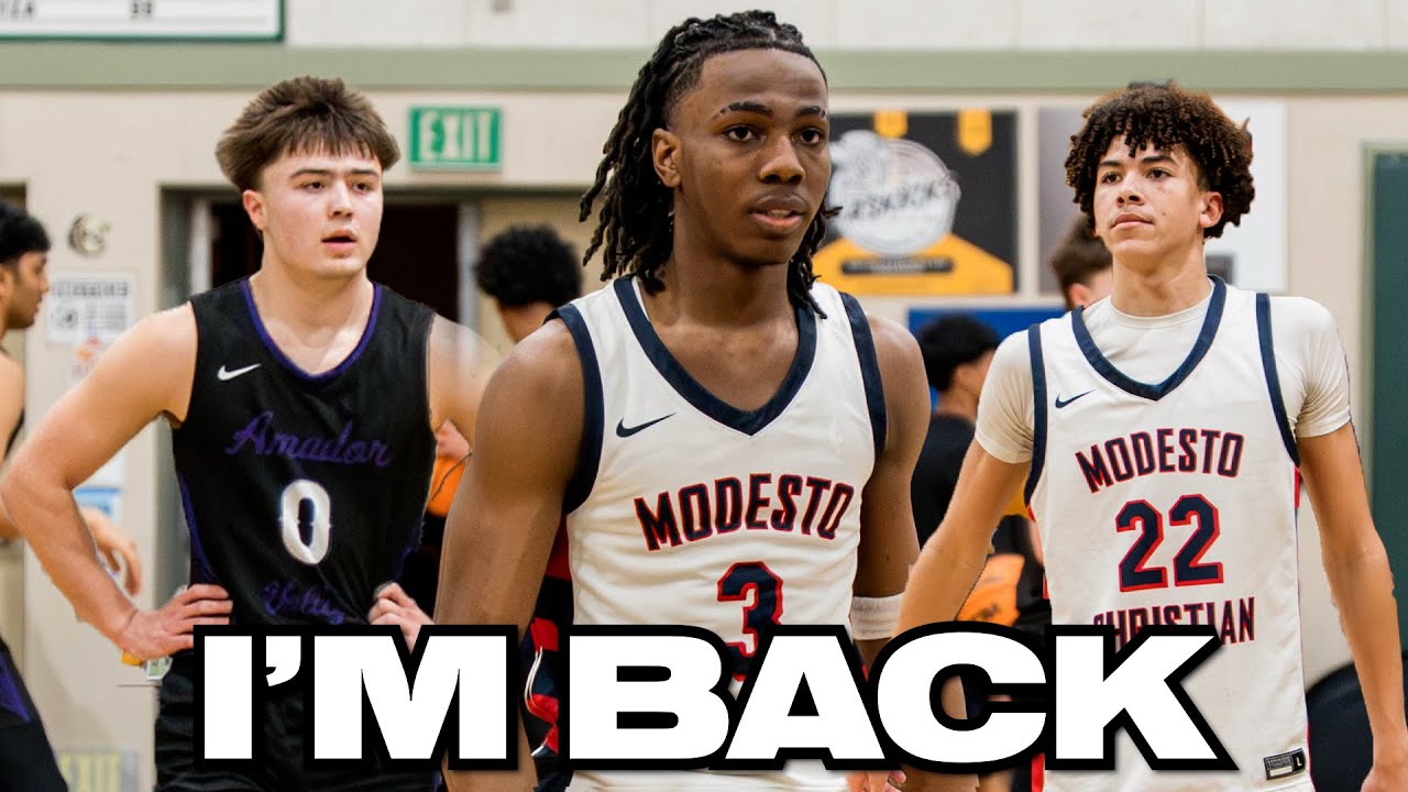 Siincere Hudson GOES OFF In His Debut BACK HOME!!!! Modesto Christain vs. Amador Valley