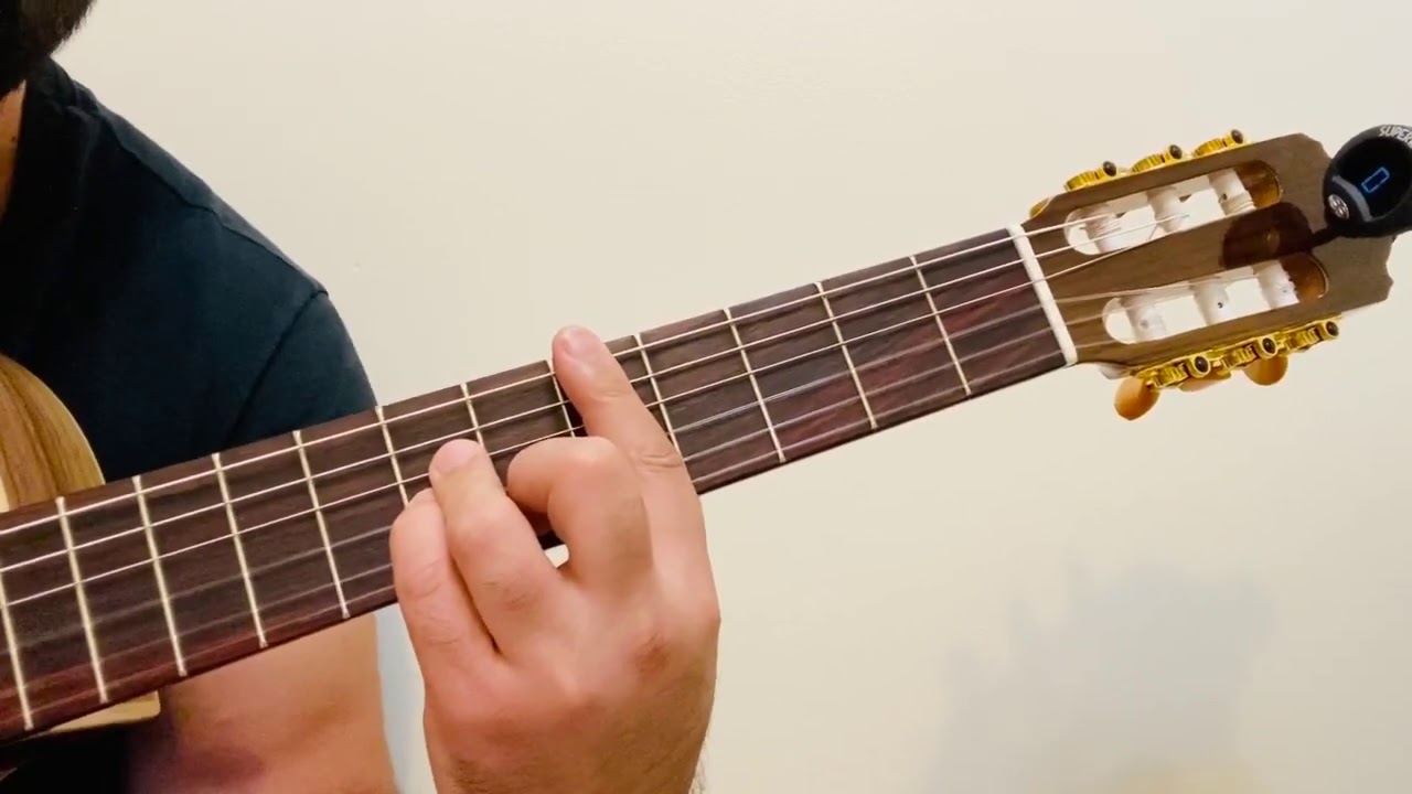 Turkmen Gitara okuwy. Sabo (Patyshahym) akkordy we kakuwy.