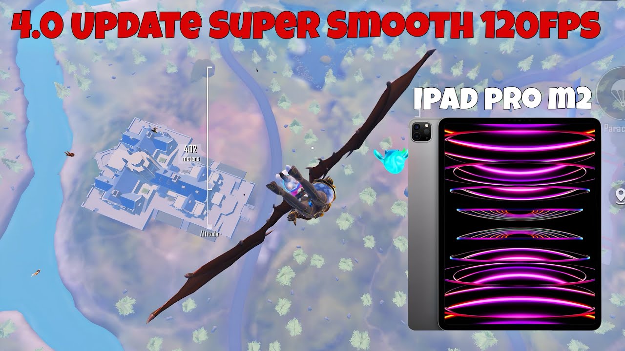 4.0 Update Super Smooth 120fps in iPad Pro M2 | FULL GAMEPLAY 120FPS | SOLO VS SQUAD ( 5 FINGER )