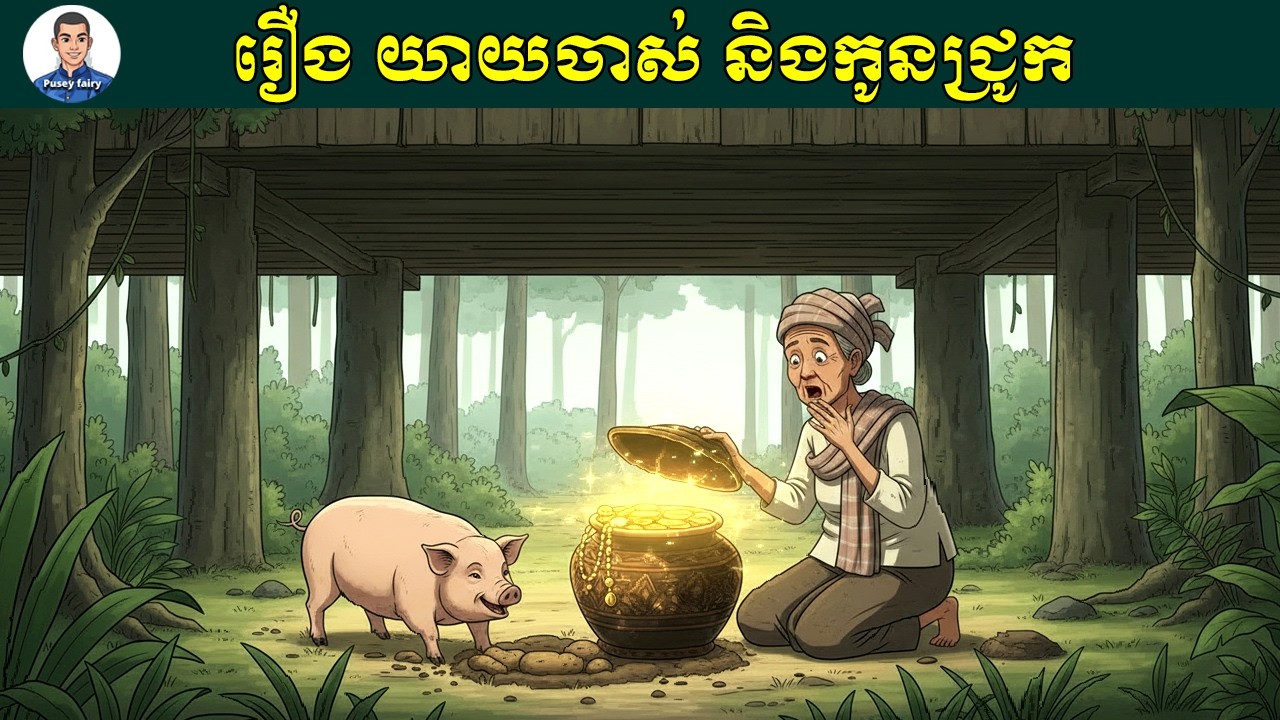 Ep2 | រឿង យាយចាស់ និងកូនជ្រូកកំសត់ | Pusey fairy
