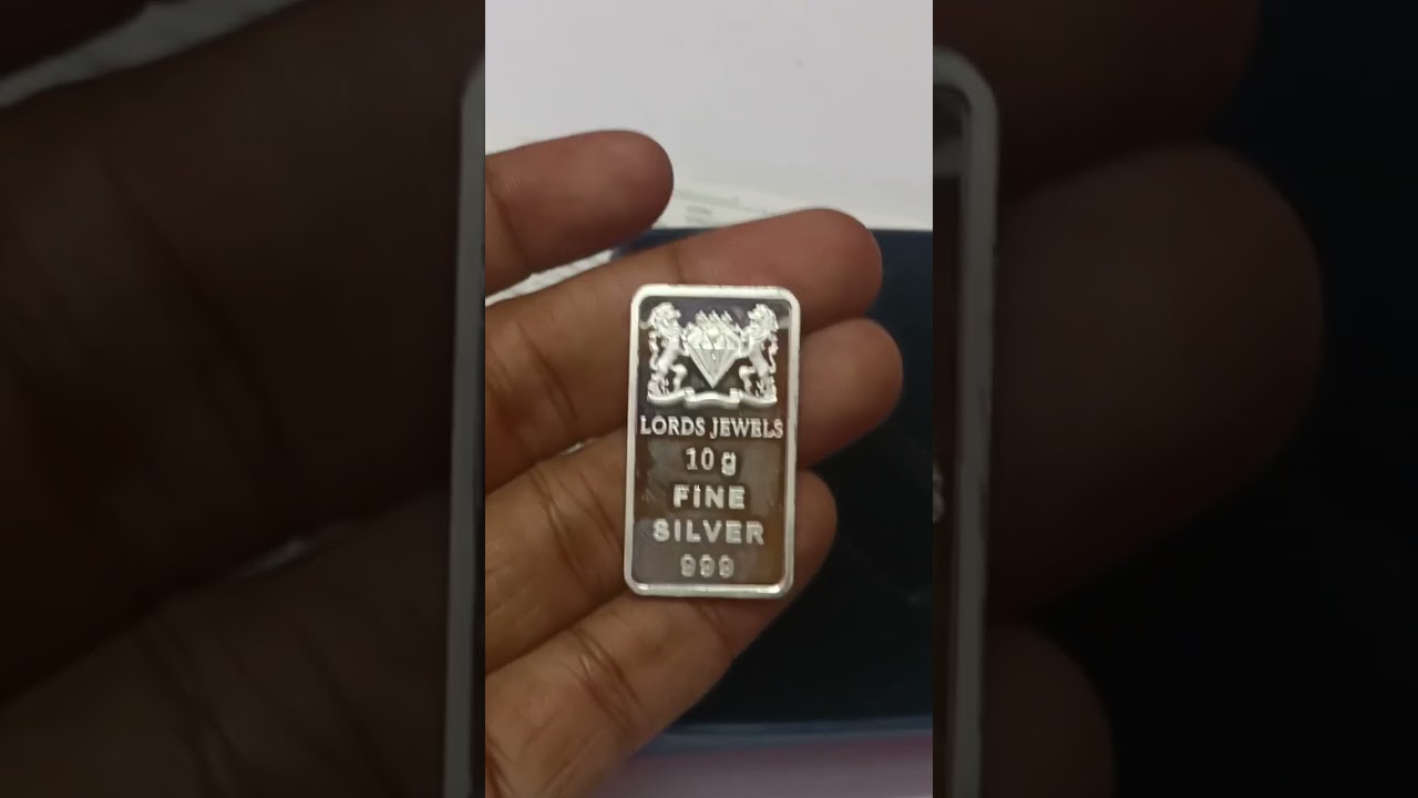 LORDS JEWELS Banyan Tree BIS Hallmarked 10 gram silver bar #silver#silvercoin#silverprice #silverbar
