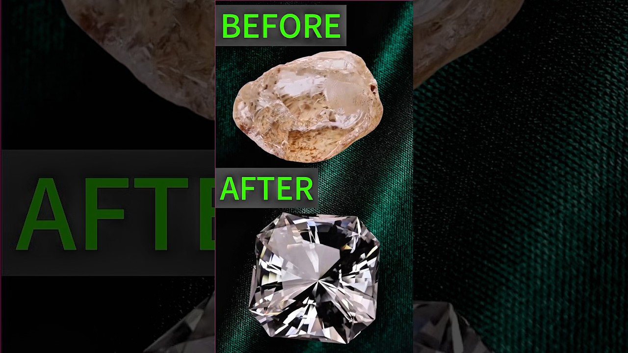 Cutting A 700+ Carats Stone #gemstone #gemcutting #faceting #stone #shorts
