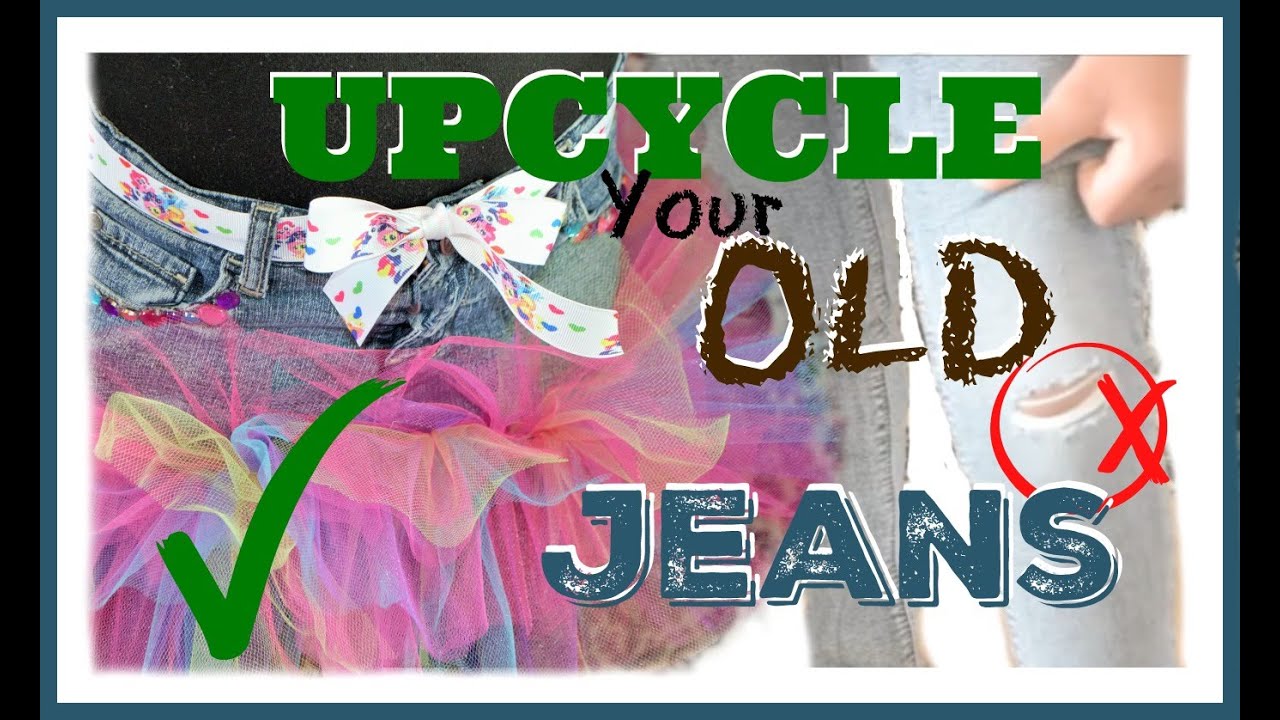 Make a tutu skirt out of your old Jeans!