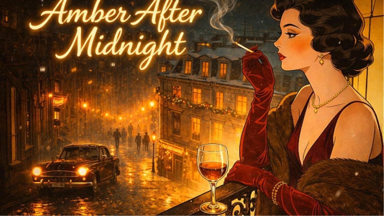 Amber After Midnight ☾ 1950s Jazz Noir for Late Nights, Smoke & Lonely Hearts