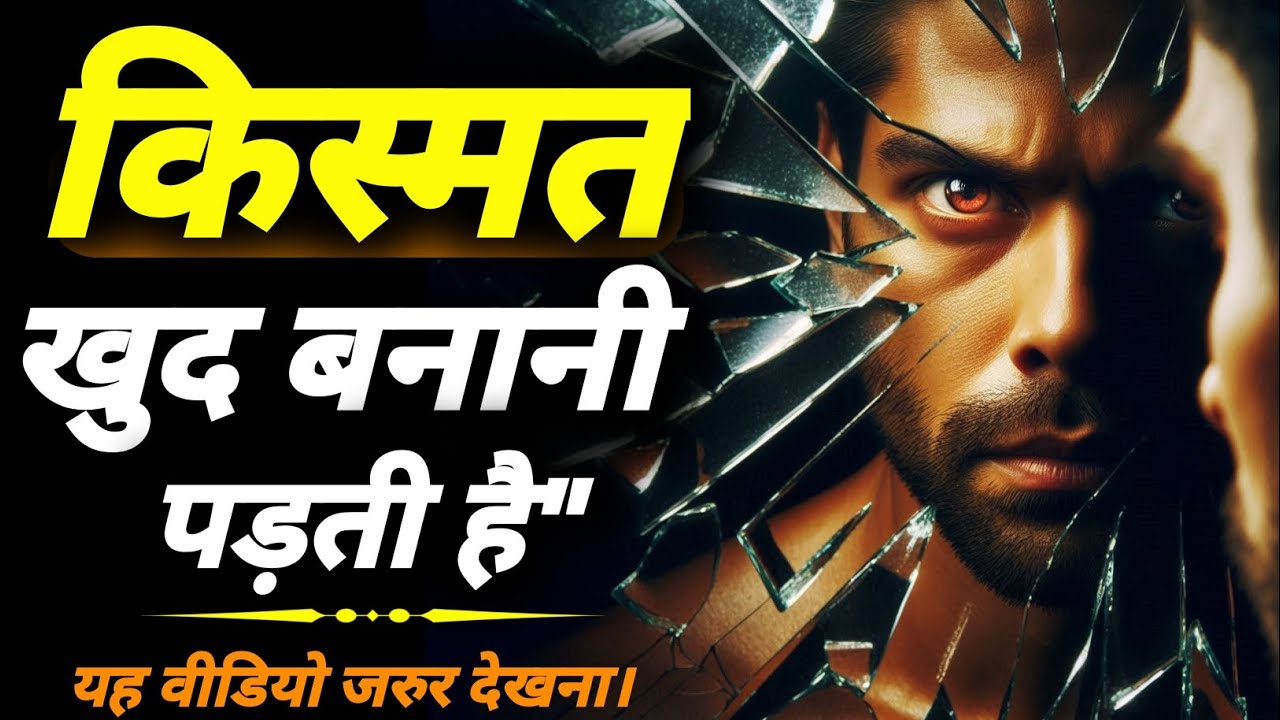 किस्मत खुद बनानी पड़ती है। Powerful motivational video. Life changing motivational video.