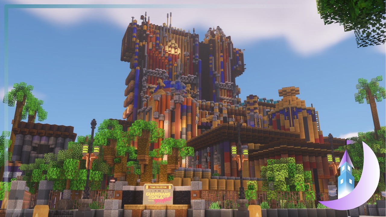 [4K] Guardians of the Galaxy: Mission Breakout ~ Minecraft Ride POV
