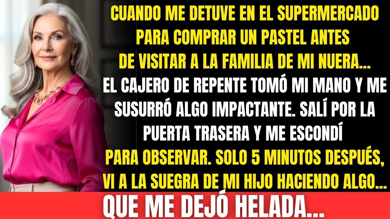 La suegra de mi hijo quiso humillarme… pero el cajero me alertó, y lo que hice la dejó muda.