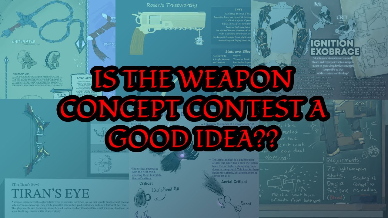 Is the Deepwoken Weapon Concept Contest a good idea??
