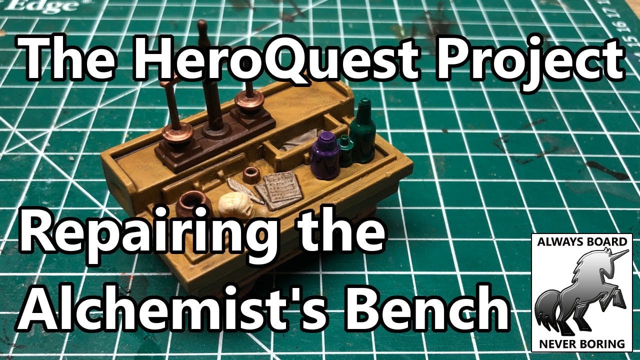 Repairing & Painting an Alchemist's Bench | Dungeon Furniture | The HeroQuest Restoration Project