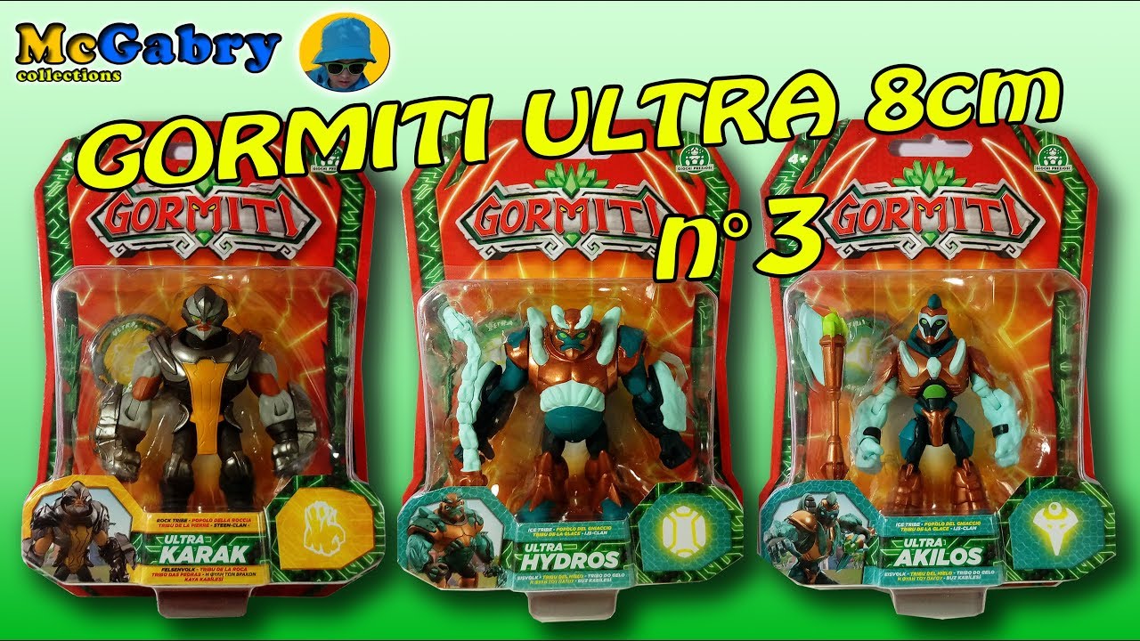 GORMITI ULTRA PERSONAGGI 8cm-EVOLUZIONE MEKA-LORD ELECTRYON-ULTRA KARAK-HYDROS-AKILOS-UNBOXING 3