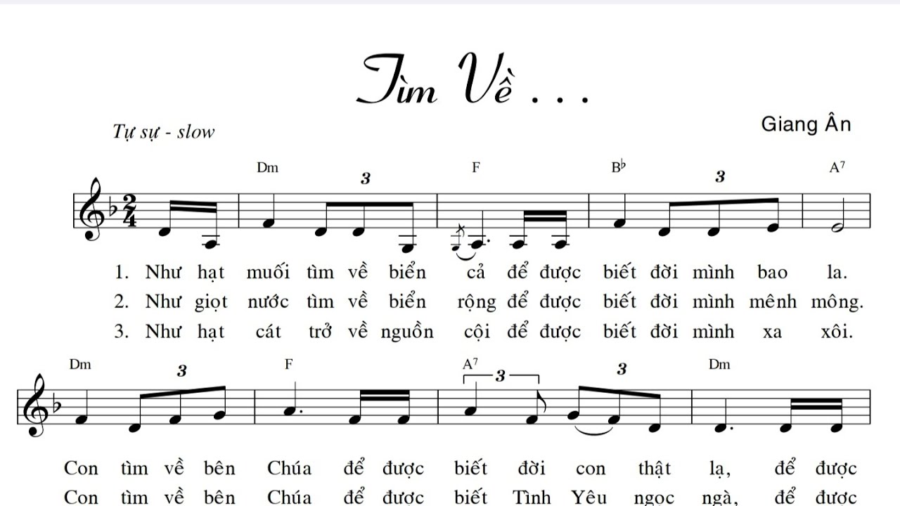 T&Igrave;M VỀ - GIANG &Acirc;N - Tr&igrave;nh b&agrave;y Sr. Y&ecirc;n Giang - ( HL - Cầu Hồn )