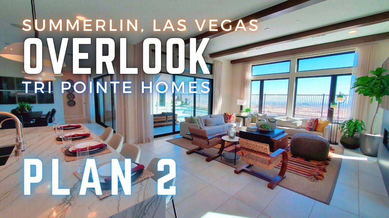 Дом Overlook от Tri Pointe Homes | План 2 | Современный дом в Саммерлине, Лас-Вегас, Невада | 995...
