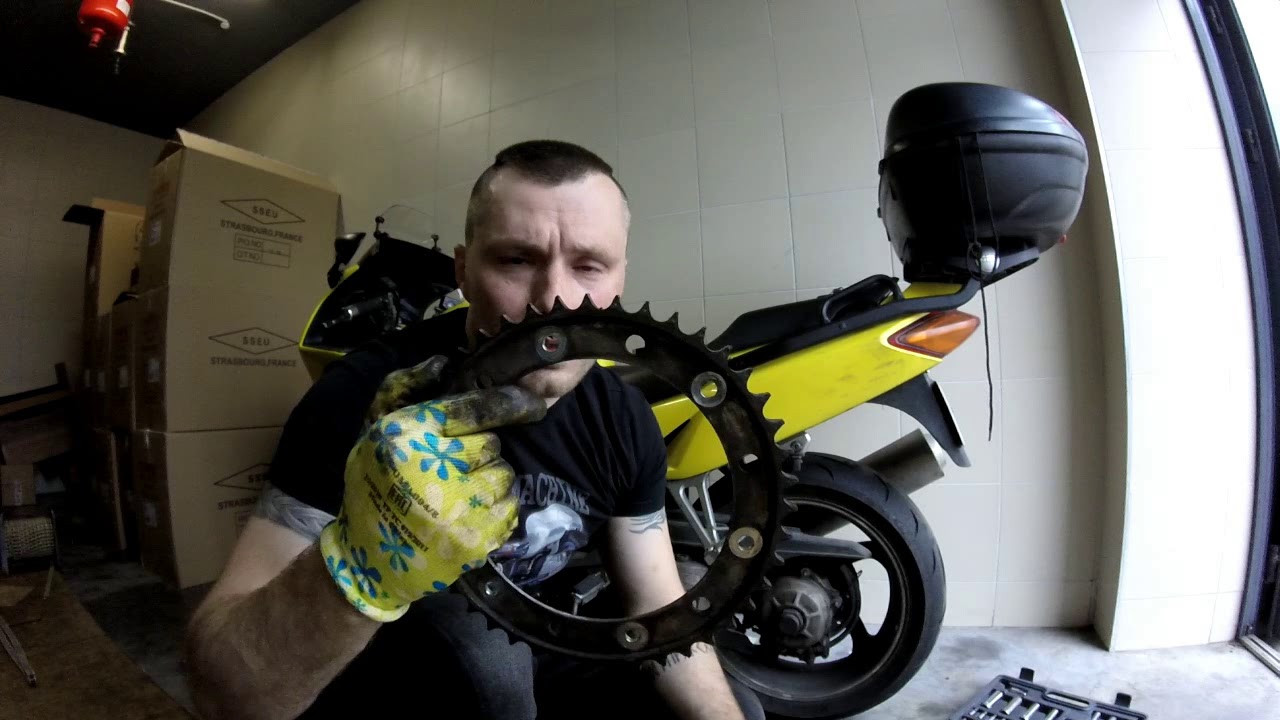 Замена цепи на Honda VFR800