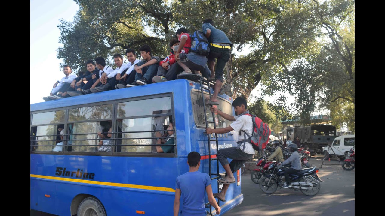 Daily Commute in Nepal affected by the national Fuel Crisis