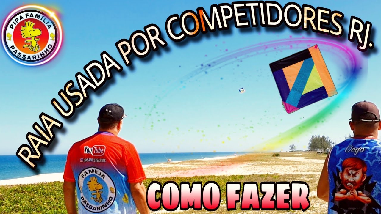 Raia de combate. Como fazer Pipa raia usada por competidores do RJ.        APRENDA A  #medida #pipa