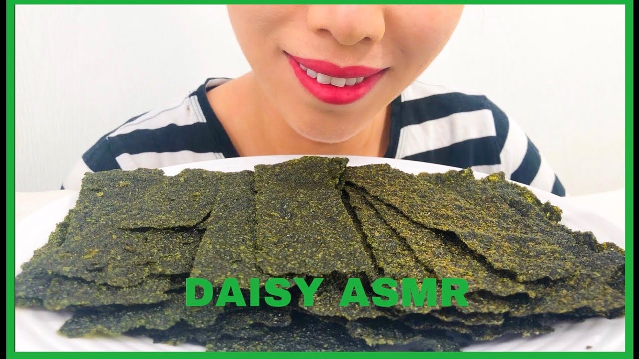ASMR Tao Kae Noi Hot Seaweed / Crispy Eating Sounds / No Talking/DAISY ASMR