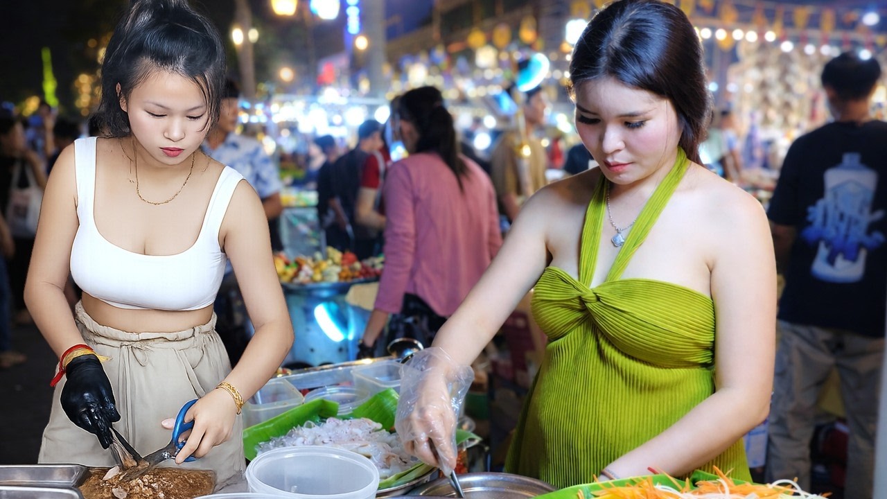 Best Cambodia Street Food Review 2026 - Sunday Walking Tour at Riverside Food Market, Phnom Penh