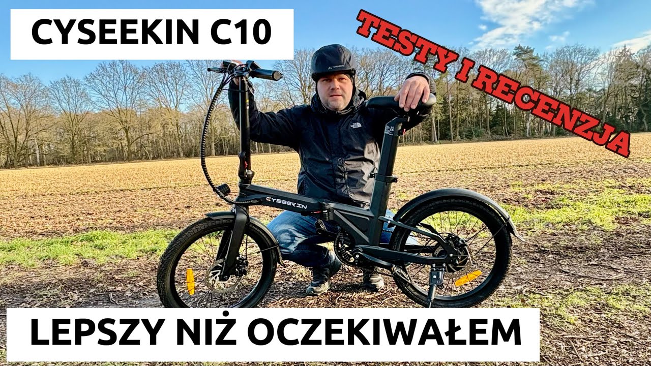 Nowość na rynku!!! Ultra lekki rower elektryczny (składany) CYSEEKIN C10. Testy w terenie + recenzja