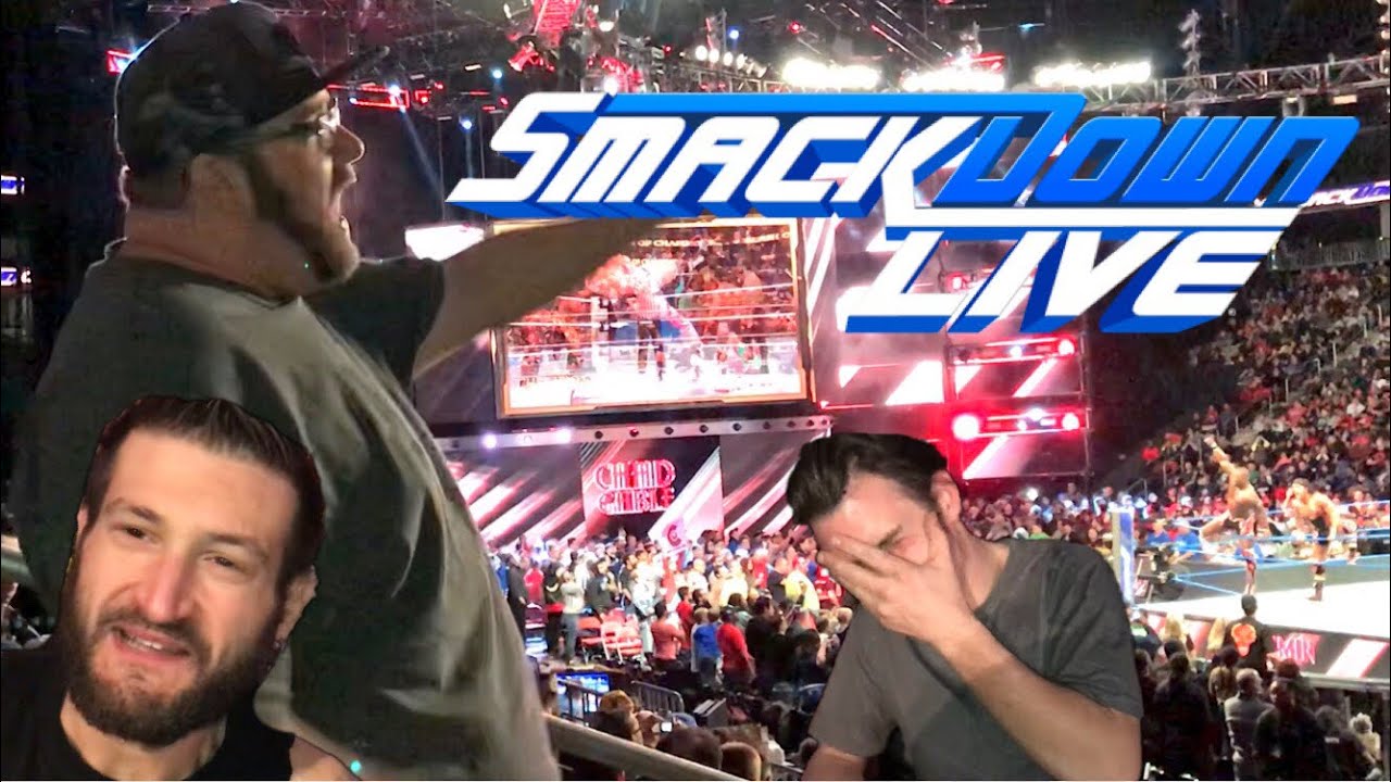 FAT GUY EMBARRASSES FRIENDS AT WWE SMACKDOWN!