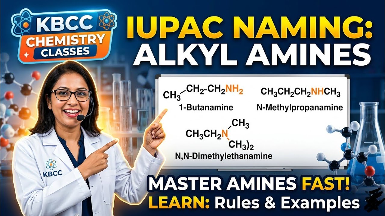 IUPAC OF ALKYL  AMINES🤫