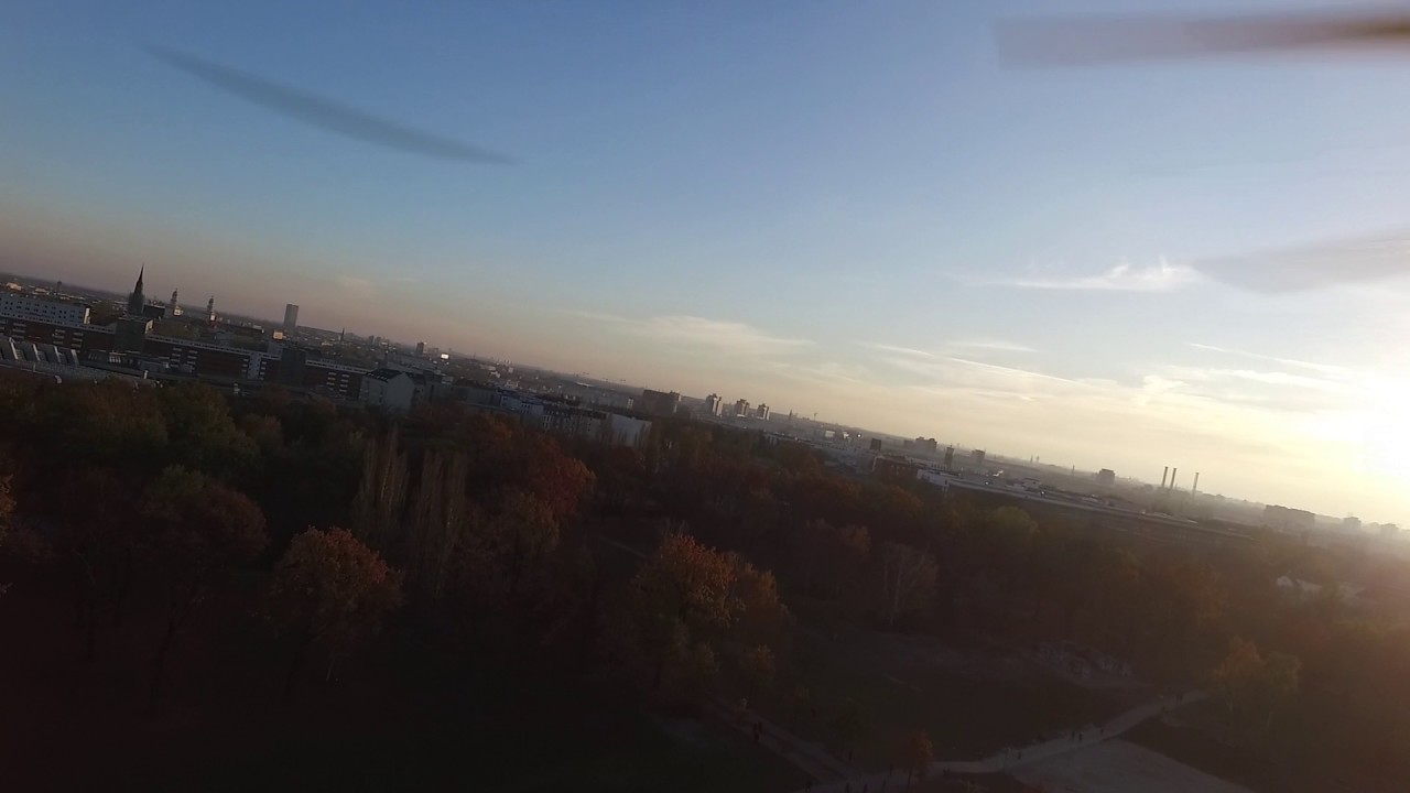 Berlin - Aerial Drone View - Volkspark Friedrichshain